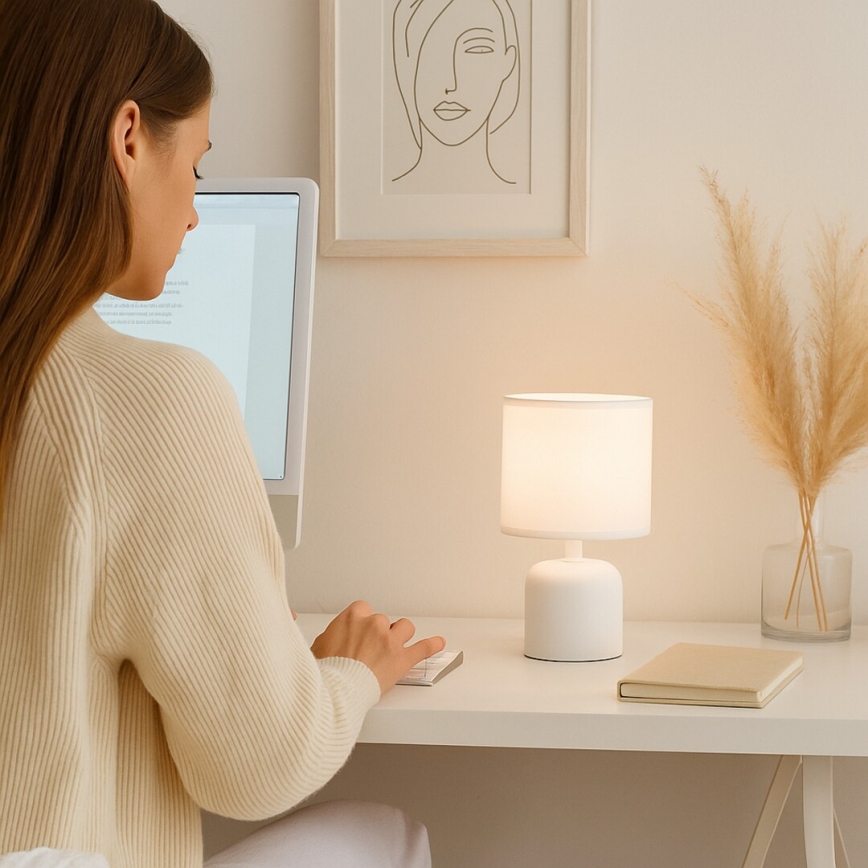 Rabalux - Lampa stołowa 1xE14/40W/230V biała