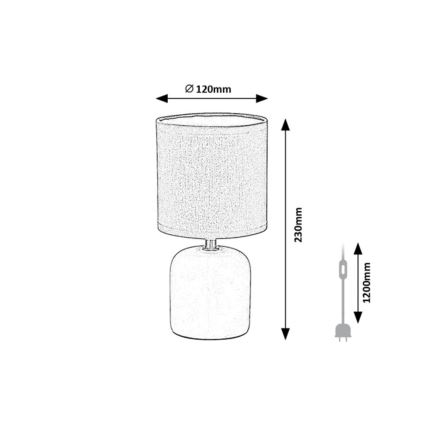 Rabalux - Lampa stołowa 1xE14/40W/230V różowa
