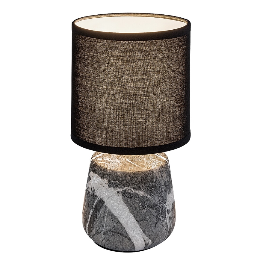 Rabalux - Lampa stołowa 1xE14/40W/230V czarna/dekor marmuru