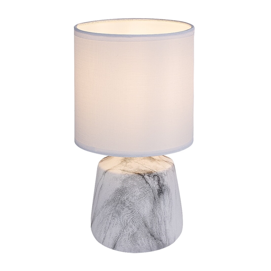 Rabalux - Lampka stołowa 1xE14/40W/230V biała/dekor marmurowy