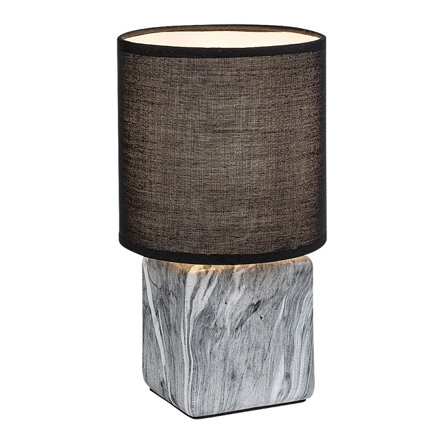 Rabalux - Lampa stołowa 1xE14/40W/230V czarna/dekor marmuru