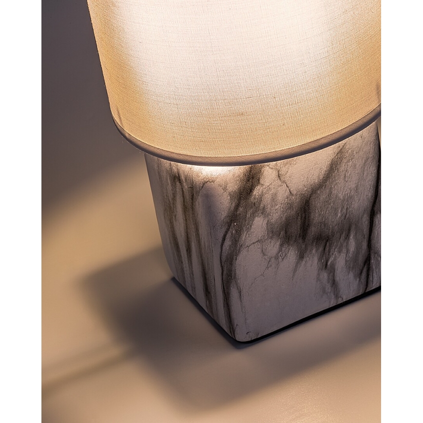 Rabalux - Lampa stołowa 1xE14/40W/230V, biała z dekorem marmuru