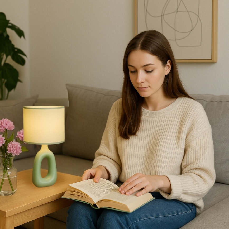 Rabalux - Lampka stołowa 1xE14/40W/230V zielona