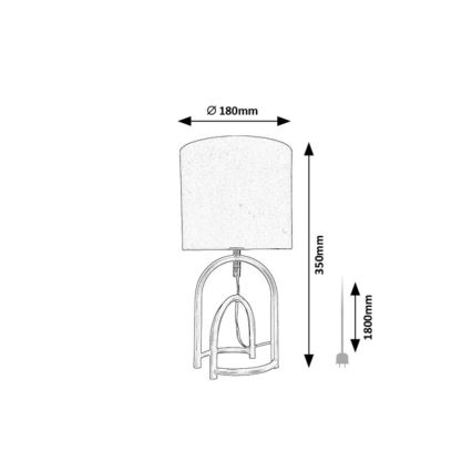 Rabalux - Lampa stołowa 1xE14/25W/230V