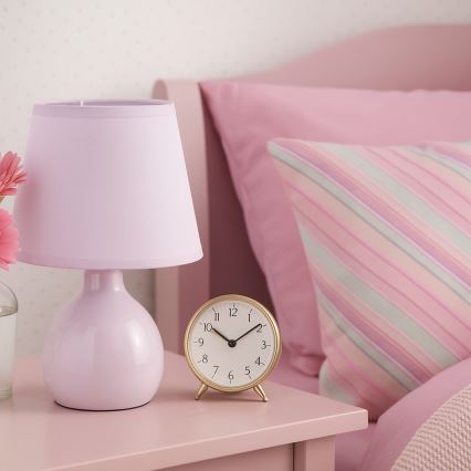 Rabalux - Lampka stołowa 1xE14/40W/230V różowa