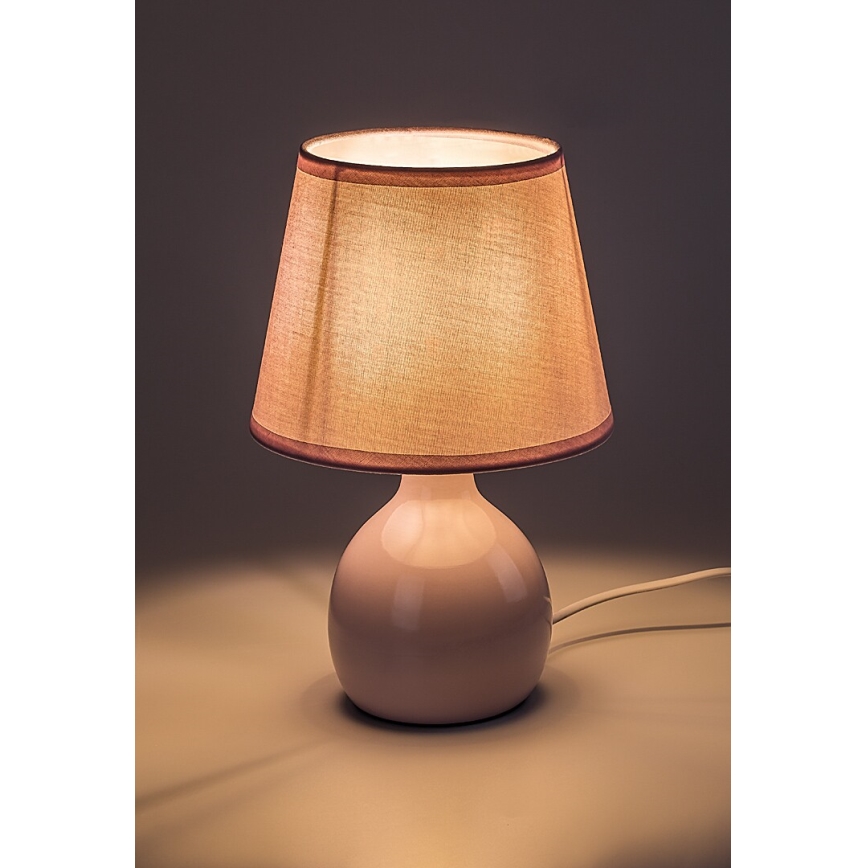 Rabalux - Lampka stołowa 1xE14/40W/230V różowa