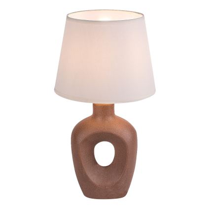 Rabalux - Lampa stołowa 1xE14/25W/230V brązowa/kremowa