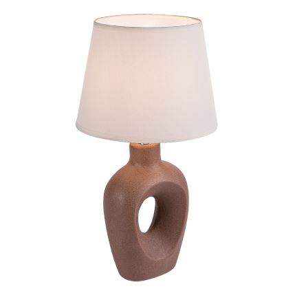 Rabalux - Lampa stołowa 1xE14/25W/230V brązowa/kremowa