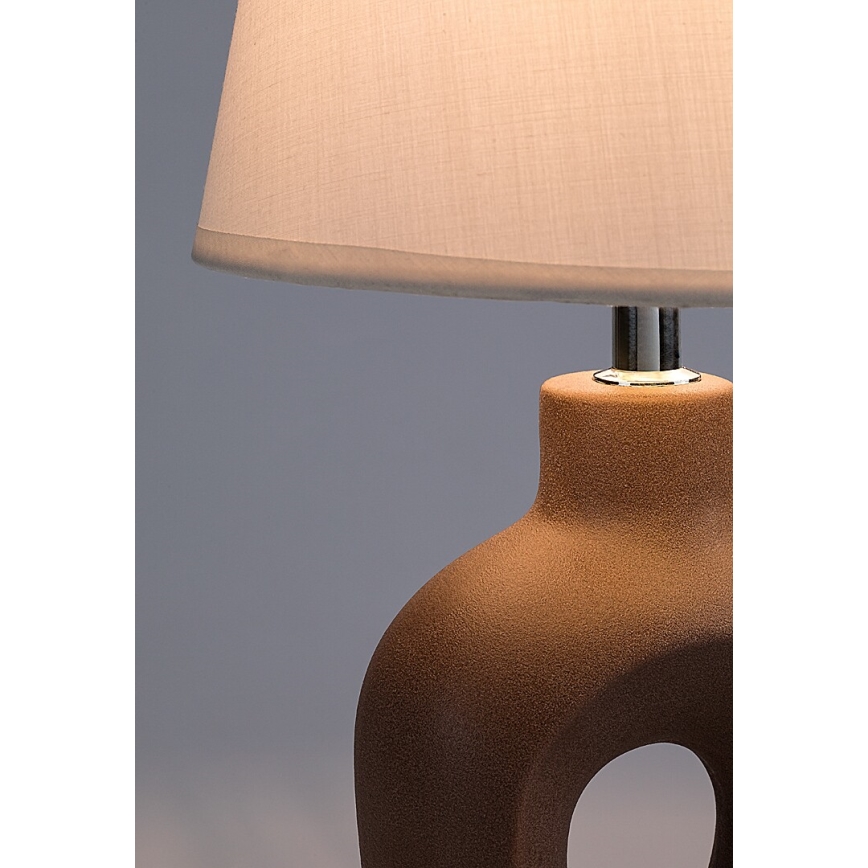 Rabalux - Lampa stołowa 1xE14/25W/230V brązowa/kremowa