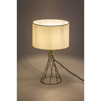 Rabalux - Lampa stołowa 1xE27/40W/230V złota/biała