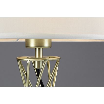 Rabalux - Lampa stołowa 1xE27/40W/230V złota/biała