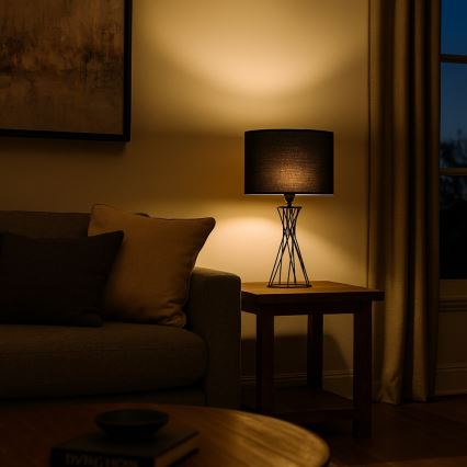 Rabalux - Lampa stołowa 1xE27/40W/230V czarna