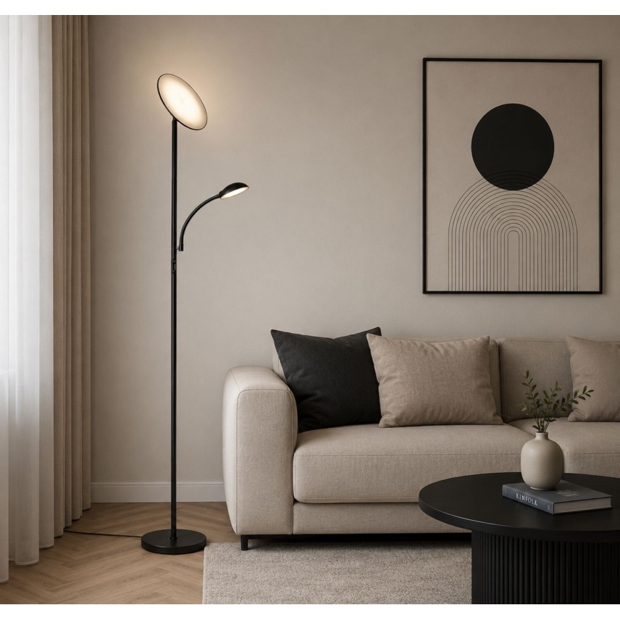 Rabalux - LED ściemniana lampa stojąca LED/23W/230V 3000/4200/6500 czarna