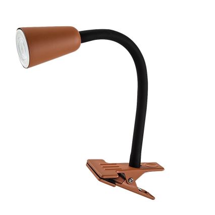 Rabalux - Lampka biurkowa z klipsem 1xGU10/7W/230V pomarańczowa