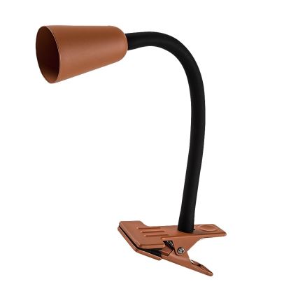 Rabalux - Lampka biurkowa z klipsem 1xGU10/7W/230V pomarańczowa