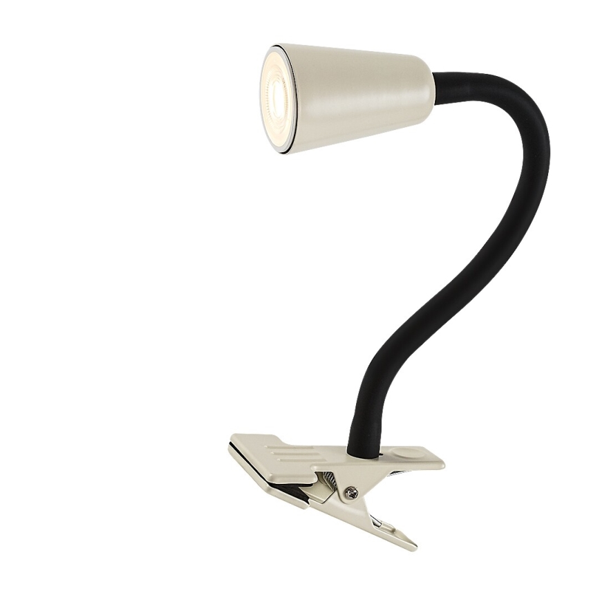 Rabalux - Lampka biurkowa z klipsem 1xGU10/7W/230V kremowa