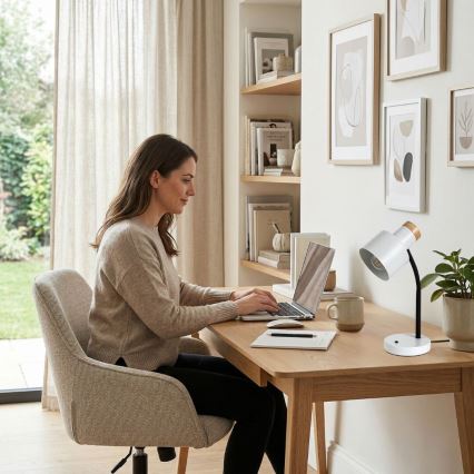 Rabalux - Lampa stołowa 1xE27/20W/230V biała