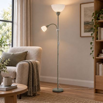 Rabalux - Lampa stojąca 1xE27/60W/230V + 1xE14/25W zielona