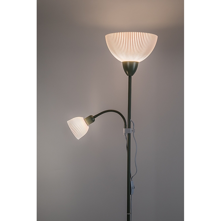 Rabalux - Lampa stojąca 1xE27/60W/230V + 1xE14/25W zielona