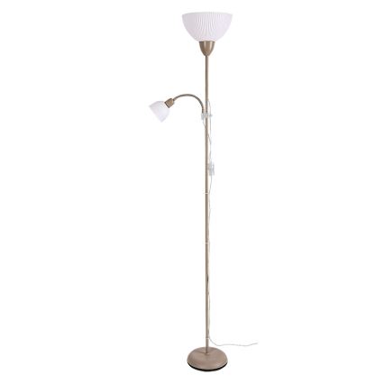 Rabalux - Lampa podłogowa 1xE27/60W/230V + 1xE14/25W beżowa