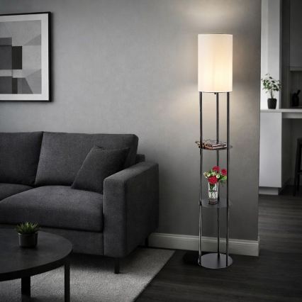Rabalux - Lampa stojąca z półkami 1xE27/40W/230V czarna
