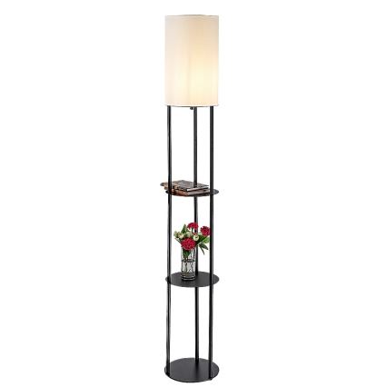 Rabalux - Lampa stojąca z półkami 1xE27/40W/230V czarna