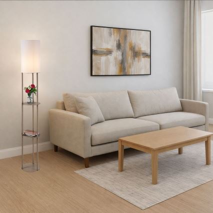 Rabalux - Lampa stojąca z półkami 1xE27/40W/230V beżowa