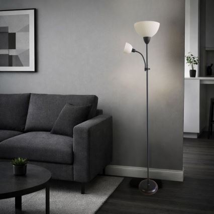 Rabalux - Lampa stojąca 1xE27/60W/230V + 1xE14/25W czarna
