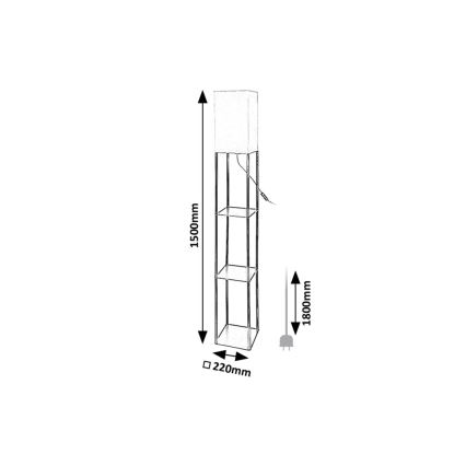 Rabalux - Lampa podłogowa z półkami  1xE27/40W/230V