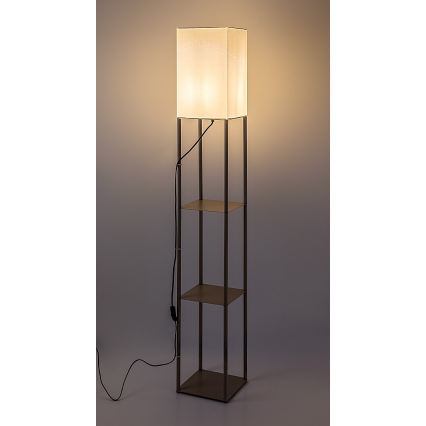 Rabalux - Lampa stojąca z półkami 1xE27/40W/230V beżowa