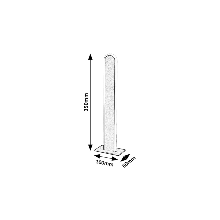 Rabalux - LED Ściemnialna lampa stołowa LED/15W/230V 3000/4000K czarna