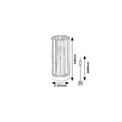 Rabalux - Lampa stołowa 1xE27/40W/230V