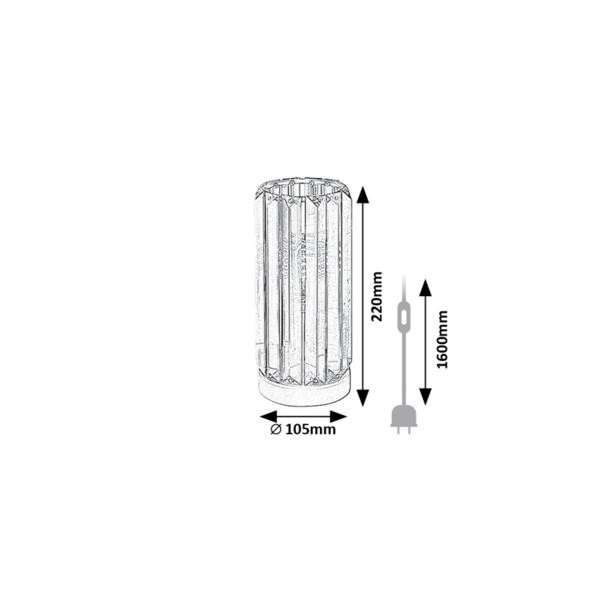 Rabalux - Lampa stołowa 1xE27/40W/230V