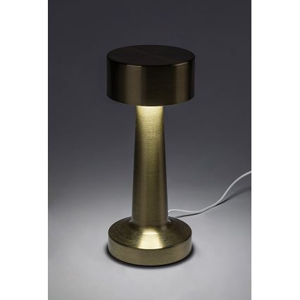 Rabalux - LED Akumulatorowa dotykowa lampa stołowa LED/2,7W/5V 1200mAh 3000/4000/6000K złota