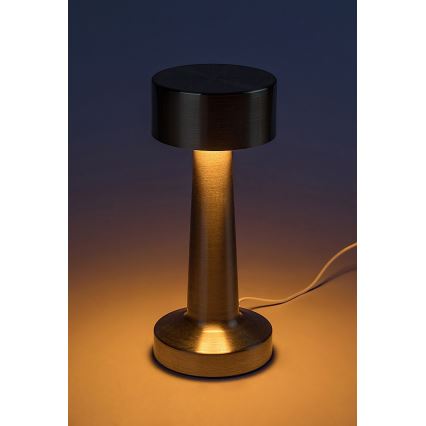 Rabalux - LED Akumulatorowa dotykowa lampa stołowa LED/2,7W/5V 1200mAh 3000/4000/6000K złota