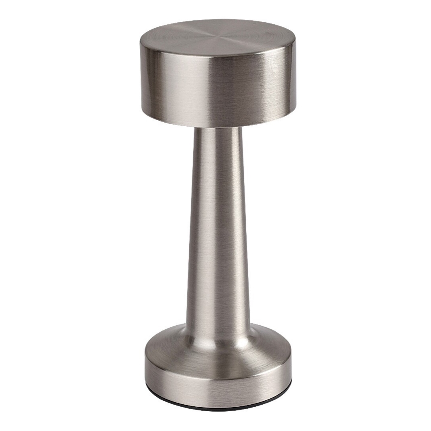 Rabalux - LED Akumulatorowa  dotykowa lampa stołowa LED/2,7W/5V 1200mAh 3000/4000/6000K matowy chrom