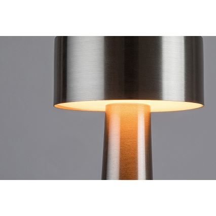 Rabalux - LED Akumulatorowa  dotykowa lampa stołowa LED/2,7W/5V 1200mAh 3000/4000/6000K matowy chrom