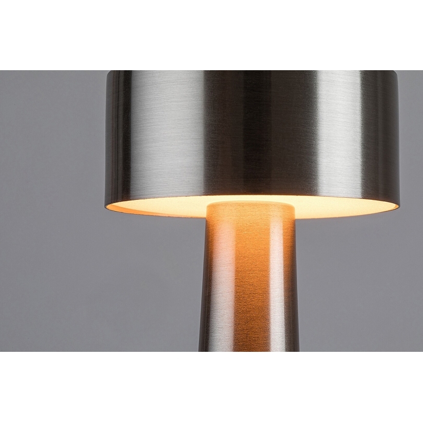 Rabalux - LED Akumulatorowa  dotykowa lampa stołowa LED/2,7W/5V 1200mAh 3000/4000/6000K matowy chrom