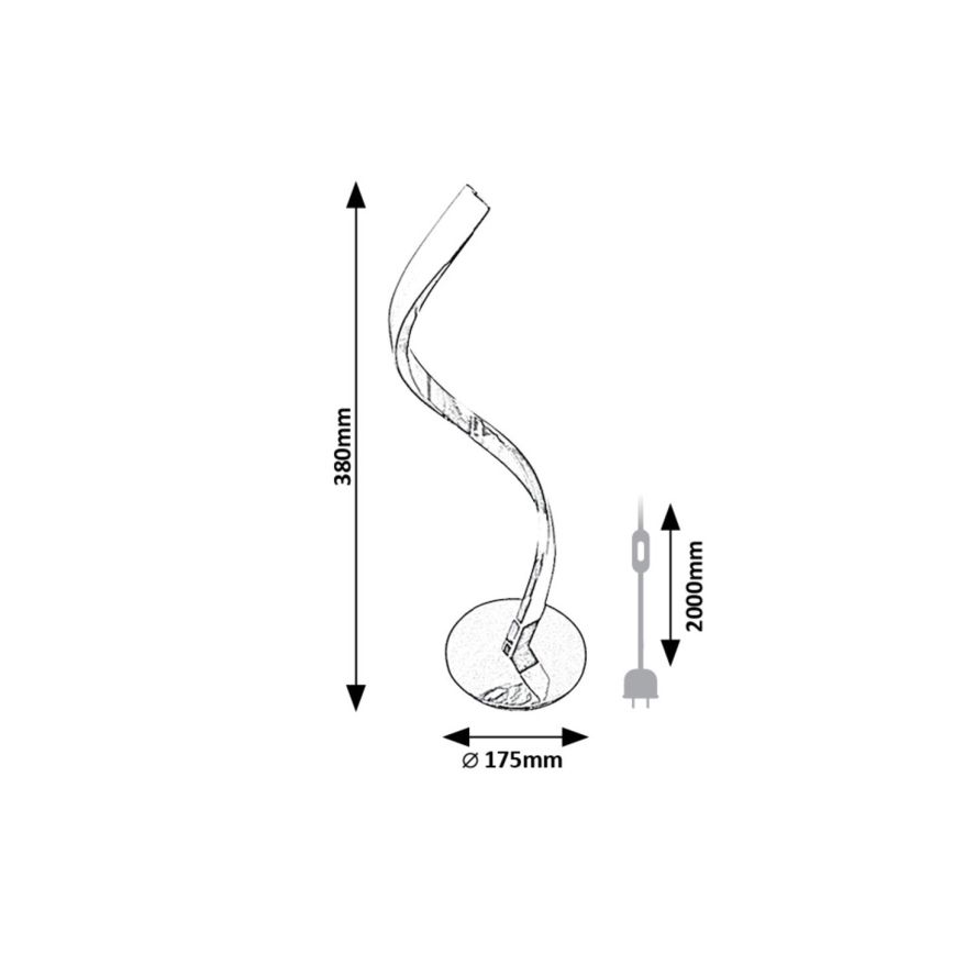 Rabalux - LED Lampa stołowa LED/3W/230V 4000K chrom błyszczący