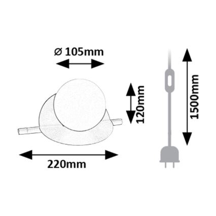Rabalux - Lampa stołowa 1xG9/5W/230V