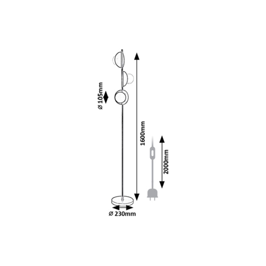 Rabalux - Lampa podłogowa 3xG9/5W/230V