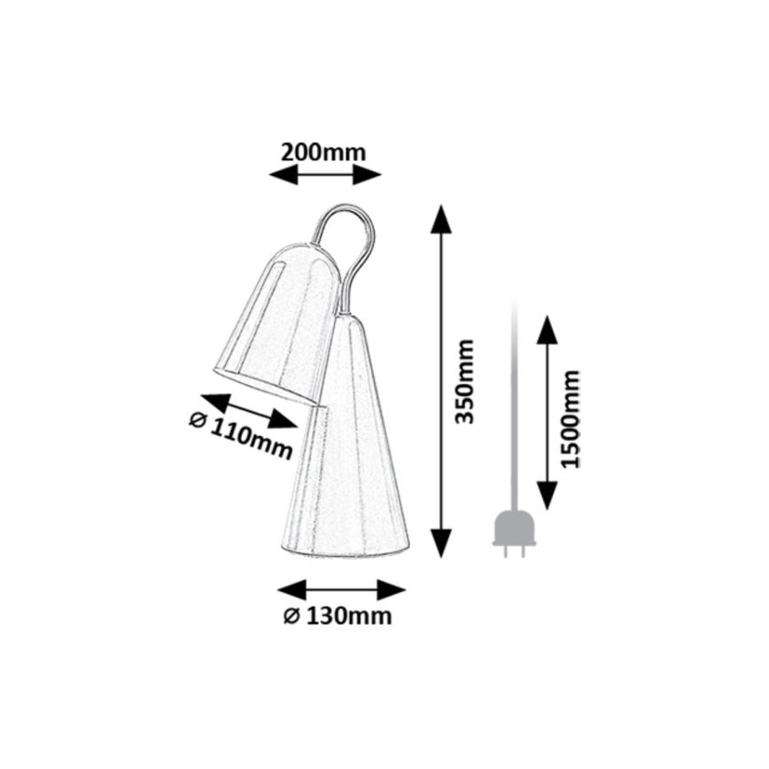 Rabalux - LED Lampa stołowa 1xE14/4W/230V czarna