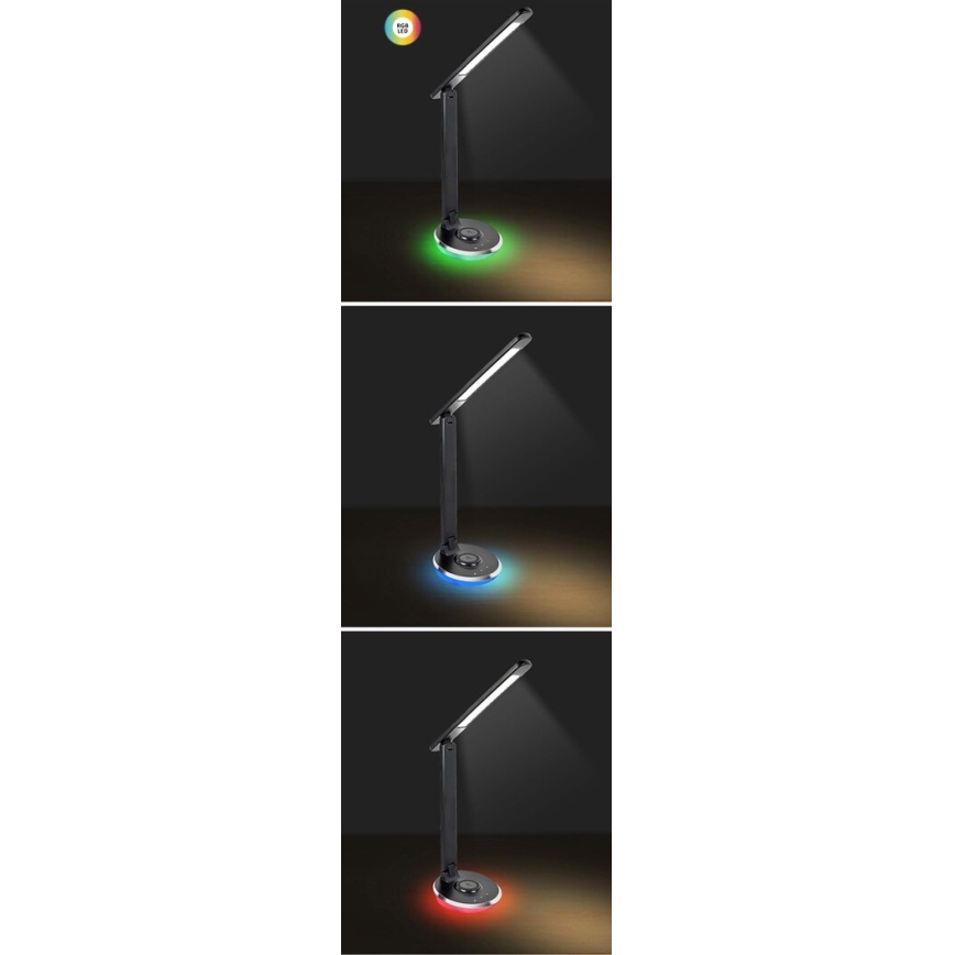 Rabalux - LED RGB Ściemnialna dotykowa lampa stołowa LED/6W/230V 3000/4000/5000K czarny