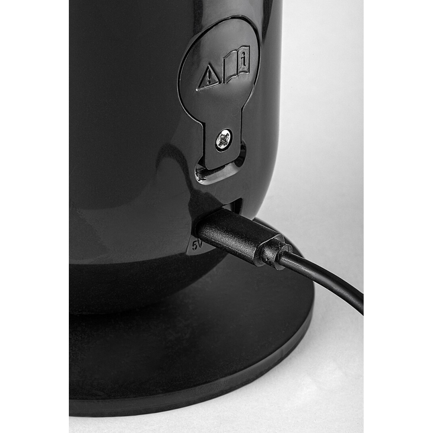 Rabalux - LED RGB Lampa ściemnialna stołowa LED/5W/230V czarny