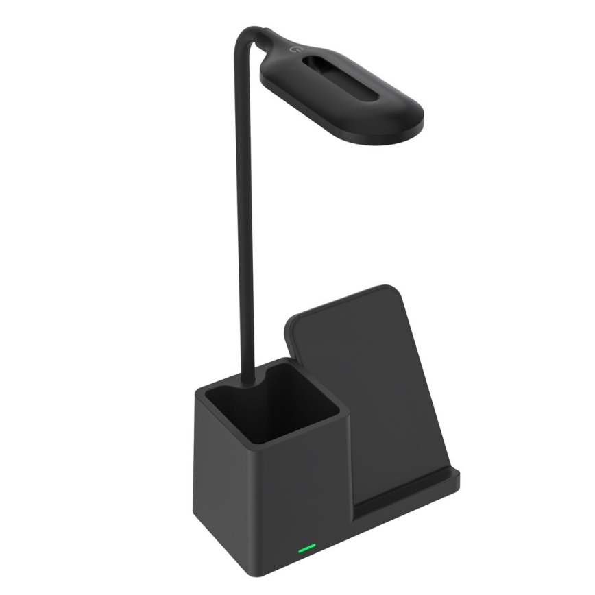 Rabalux - Ściemnialna lampa stołowa LED z ładowaniem bezprzewodowym QI LED/4W/5V 3000/4000/6500K czarne