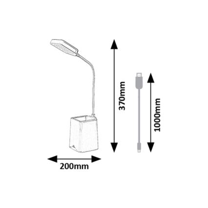 Rabalux - LED Lampa stołowa ściemnialna LED/6W/230V 5000K niebieski