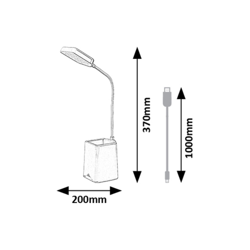 Rabalux - LED Lampa stołowa ściemnialna LED/6W/230V 5000K różowa
