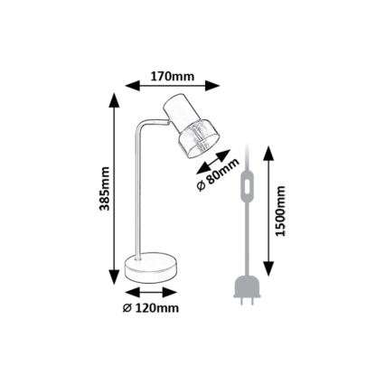 Rabalux - Lampa stołowa 1xE14/15W/230V