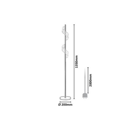Rabalux - ściemnialna dotykowa lampa stojąca LED/12W/230V 3000K