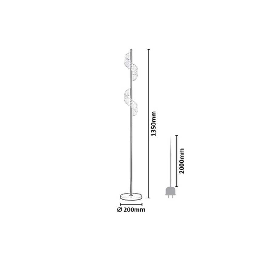 Rabalux - ściemnialna dotykowa lampa stojąca LED/12W/230V 3000K
